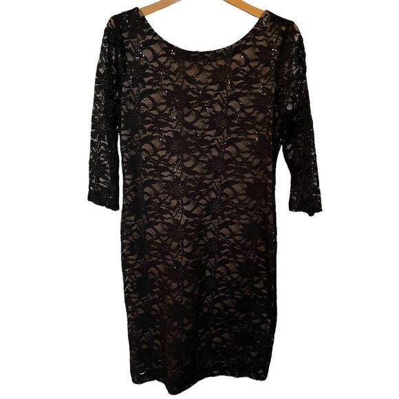 Black Lace Dress - size 10 - Picture 1 of 3